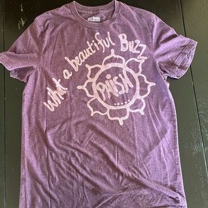 Phish handmade tshirt unisex medium purple what a beautiful buzz, song lyric